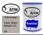 Preview: Volkswagen, Flash Silber Metallic 2C, X9: 500ml Lackdose, von ATW Autoteile West.